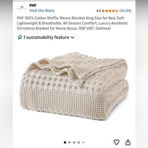 King Waffle Weave Bed Blanket